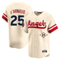 LA.Angels #25 Travis d'Arnaud Player Cream City Connect Limited Home Hdoa Stitched Jerseys