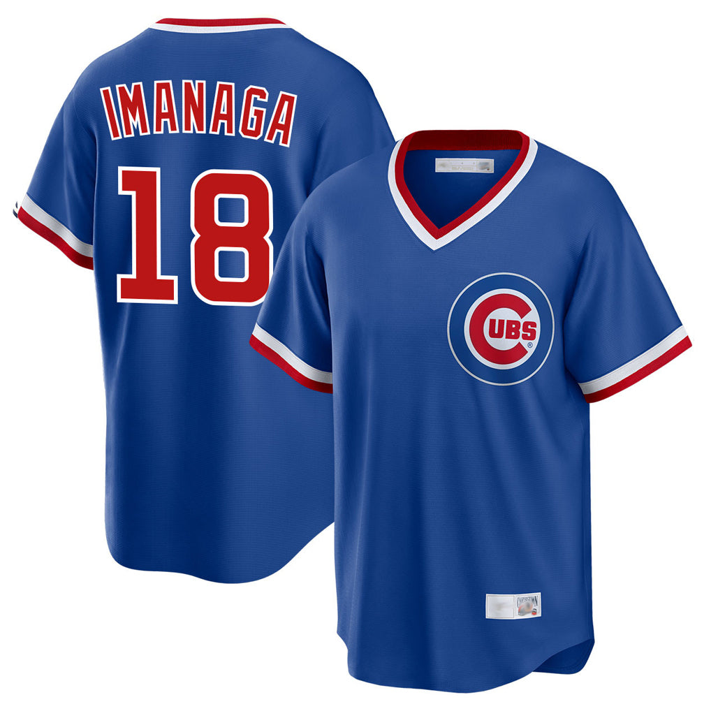 C.Cubs #18 Shota Imanaga Player Royal T-shirt Cooperstown Collection Limited Hdoa Stitched Jerseys