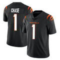 C.Bengals #1 Ja'Marr Chase Player Black Vapor Untouchable Limited Home Game Hdoa Stitched Jerseys