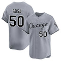 C.White Sox #50 Lenyn Sosa Player Gray Road Limited Home Hdoa Stitched Jerseys