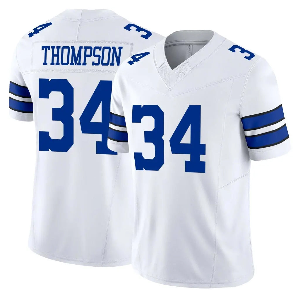 D.Cowboys #34 Jalen Thompson Player White Limited Vapor F.U.S.E. Home Game Hdoa Stitched Jerseys