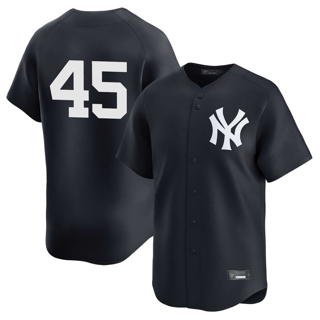 NY.Yankees #45 Gerrit Cole Player Navy Limited Home Hdoa Stitched Jerseys