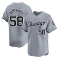C.White Sox #58 Seranthony Dom¨ªnguez Player Gray Road Limited Home Hdoa Stitched Jerseys
