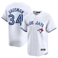 T.Blue Jays #34 Kevin Gausman Player White Home Limited Hdoa Stitched Jerseys
