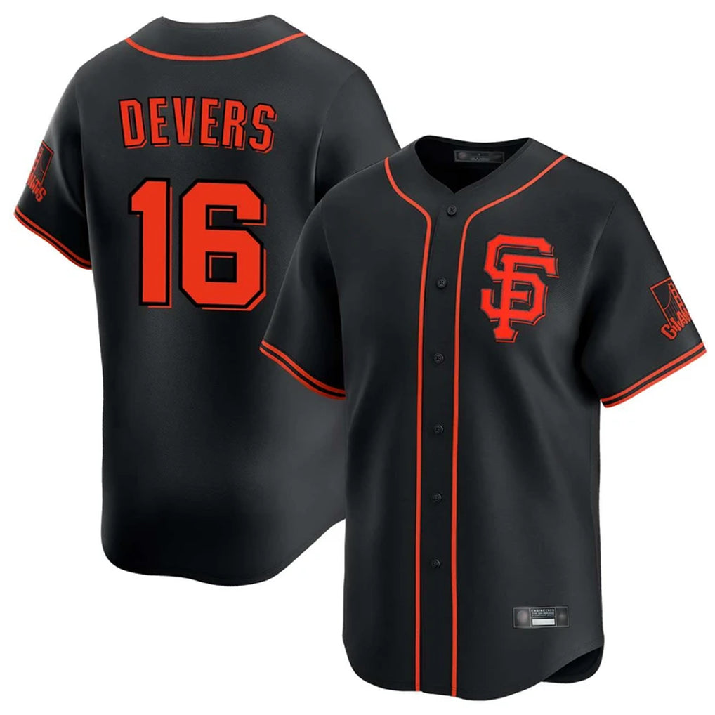 SF.Giants #16 Rafael Devers Player Black 2026 Home Limited Hdoa Stitched Jerseys
