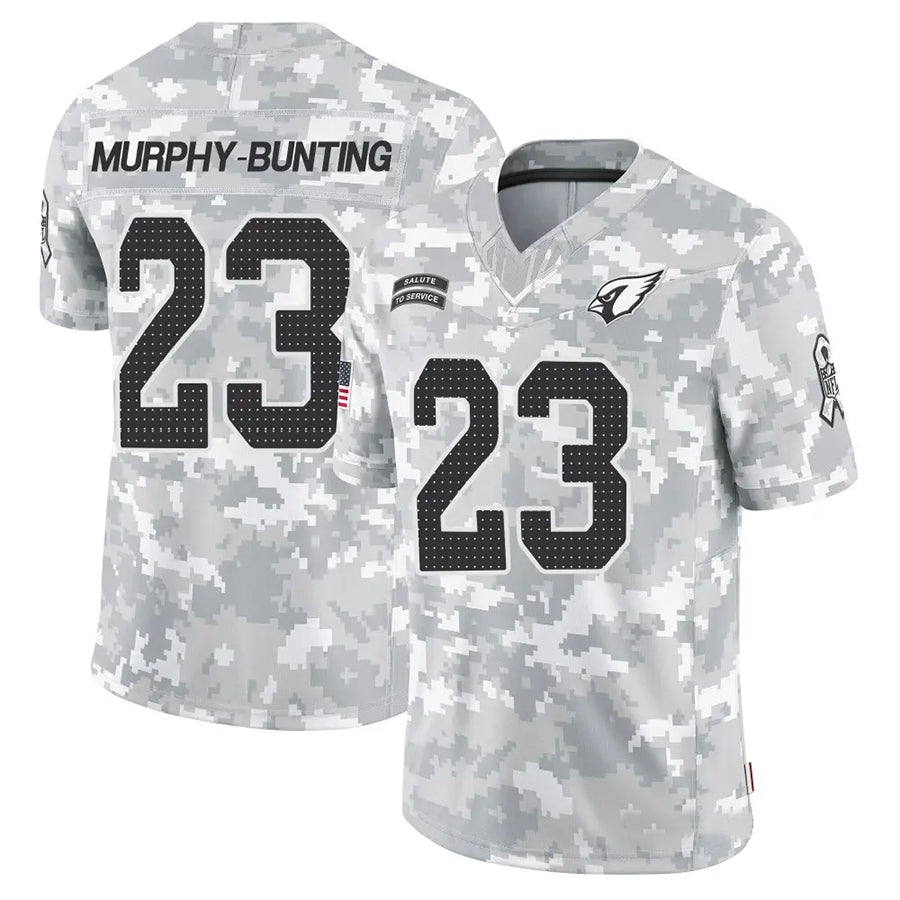 A.Cardinals #23 Sean Murphy-Bunting Player Camo Salute to Service Limited Hdoa Stitched Jerseys