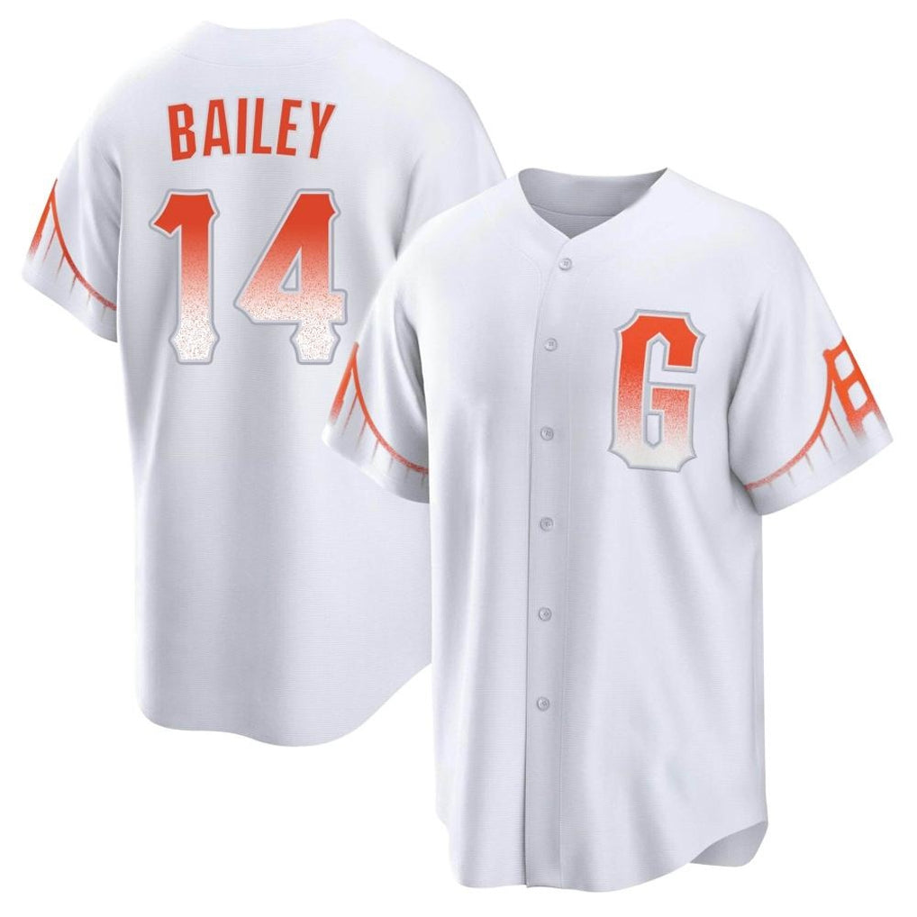 SF.Giants #14 Patrick Bailey Player White City Connect Home Game Hdoa Stitched Jerseys
