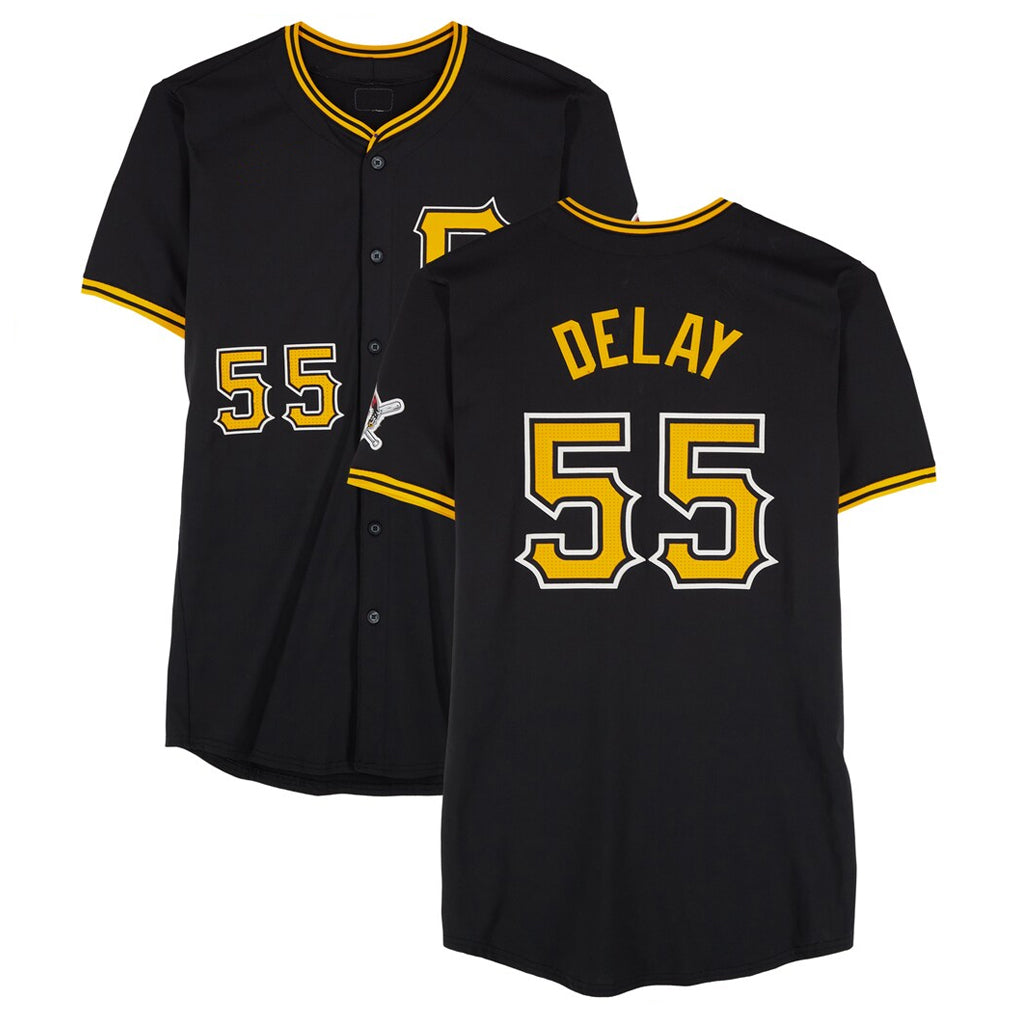P.Pirates #55 Jason Delay Player Black Alternate Limited Game Hdoa Stitched Jerseys