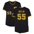 P.Pirates #55 Jason Delay Player Black Alternate Limited Game Hdoa Stitched Jerseys