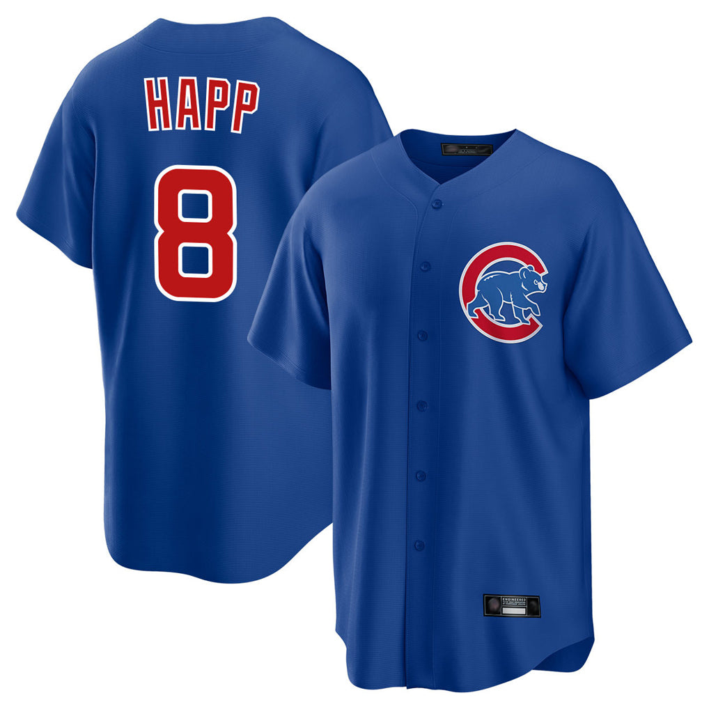 C.Cubs #8 Ian Happ Player Royal Home Game Hdoa Stitched Jerseys