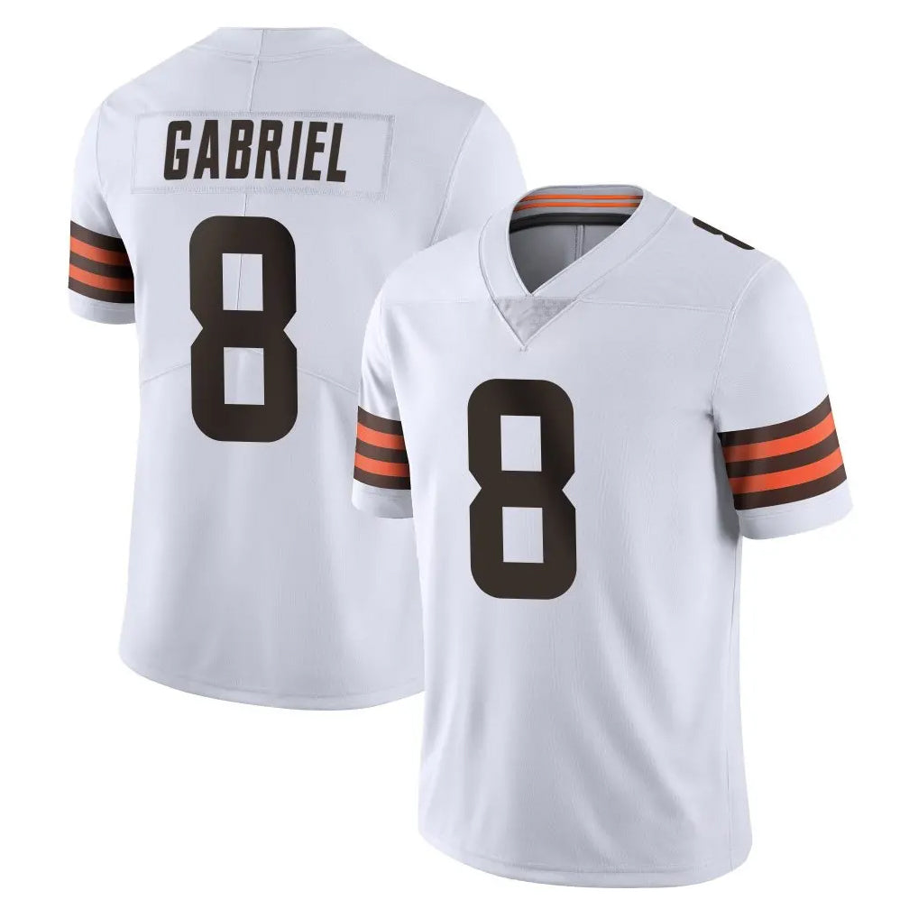 C.Browns #8 Dillon Gabriel Player White Vapor Untouchable Limited Home Game Hdoa Stitched Jerseys