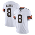 C.Browns #8 Dillon Gabriel Player White Vapor Untouchable Limited Home Game Hdoa Stitched Jerseys