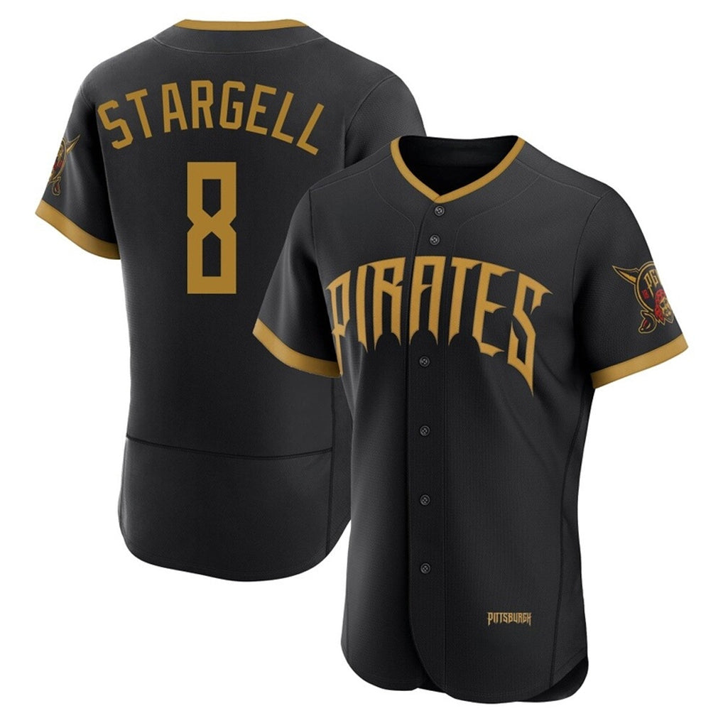 P.Pirates #8 Willie Stargell Player Black 2026 City Connect Home Limited Elite Hdoa Stitched Jerseys
