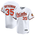 B.Orioles #35 Adley Rutschman Player White Limited Home Game Hdoa Stitched Jerseys