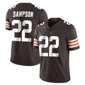 C.Browns #22 Dylan Sampson Player Brown Color Vapor Untouchable Limited Home Game Hdoa Stitched Jerseys