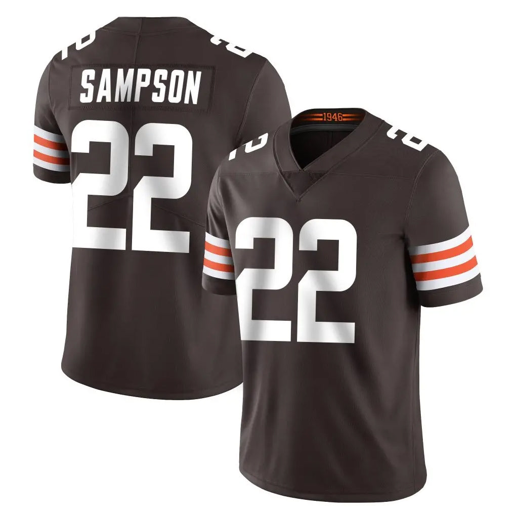 C.Browns #22 Dylan Sampson Player Brown Color Vapor Untouchable Limited Home Game Hdoa Stitched Jerseys