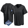 LA.Dodgers #22 Clayton Kershaw Player Black World Series Meet Pitch Fashion T-shirt Hdoa Stitched Jerseys