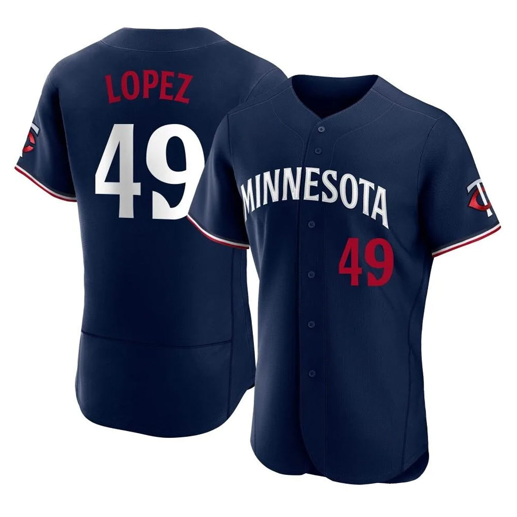 M.Twins #49 Pablo Lopez Player Navy Replica Home Limited Elite Hdoa Stitched Jerseys