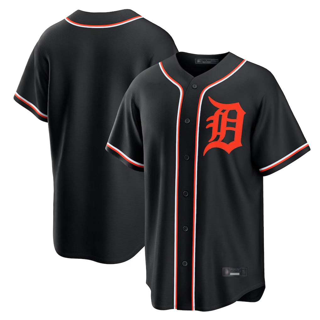 D.Tigers ## Tigers Blank Player Black Fashion Out Home Game Hdoa Stitched Jerseys