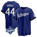 LA.Dodgers #44 Andy Pages Player Royal World Series Meet City Connect Home Game Hdoa Stitched Jerseys