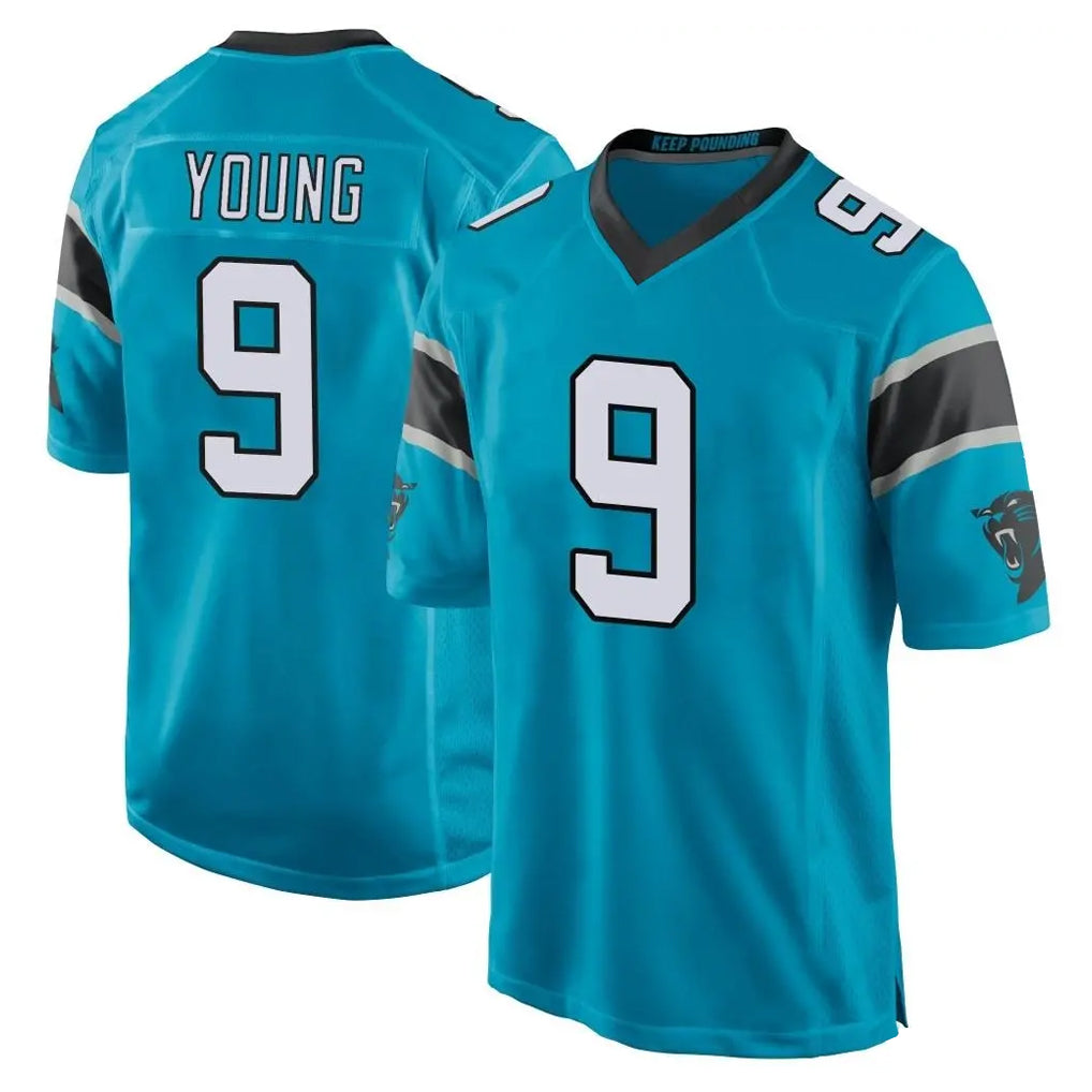 C.Panthers #9 Bryce Young Player Blue Game Hdoa Stitched Jerseys