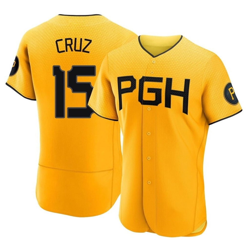 P.Pirates #15 Oneil Cruz Player Gold City Connect Home Limited Elite Hdoa Stitched Jerseys