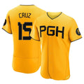 P.Pirates #15 Oneil Cruz Player Gold City Connect Home Limited Elite Hdoa Stitched Jerseys