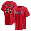 C.Guardians #37 Travis Bazzana Player Red Home Game Hdoa Stitched Jerseys