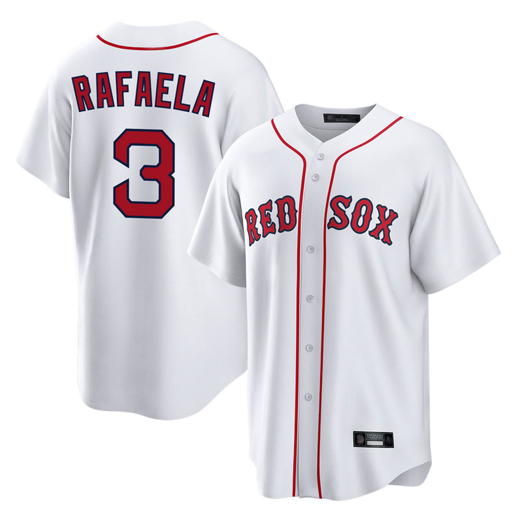 B.Red Sox #3 Ceddanne Rafaela Player White Home Game Hdoa Stitched Jerseys
