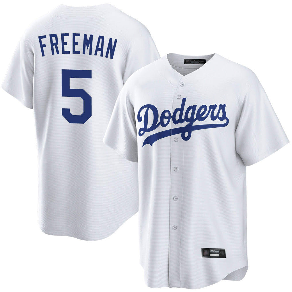 LA.Dodgers #5 Freddie Freeman Player White Game Home Hdoa Stitched Jerseys