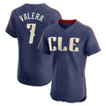 C.Guardians #7 George Valera Player Navy City Connect Limited Elite Home Hdoa Stitched Jerseys