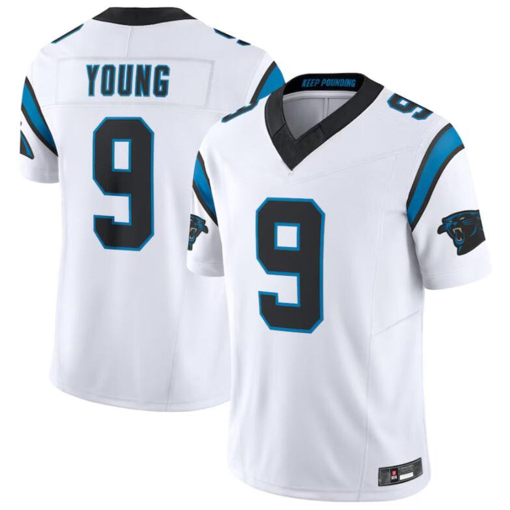 C.Panthers #9 Bryce Young Player White Vapor F.U.S.E. Limited Home Game Hdoa Stitched Jerseys