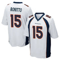 D.Broncos #15 Nik Bonitto Player White Game Hdoa Stitched Jerseys