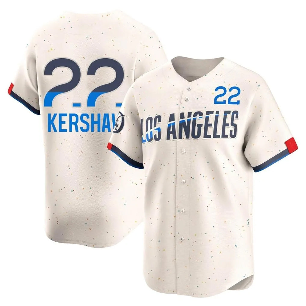 LA.Dodgers #22 Clayton Kershaw Player Cream City Connect Limited Home Hdoa Stitched Jerseys
