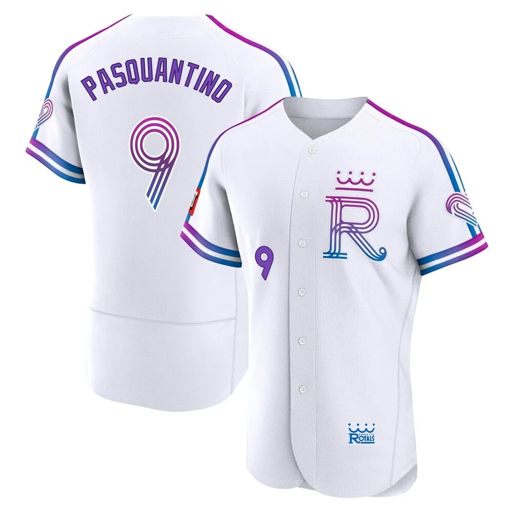 KC.Royals #9 Vinnie Pasquantino Player White 2026 City Connect Limited Elite Home Hdoa Stitched Jerseys