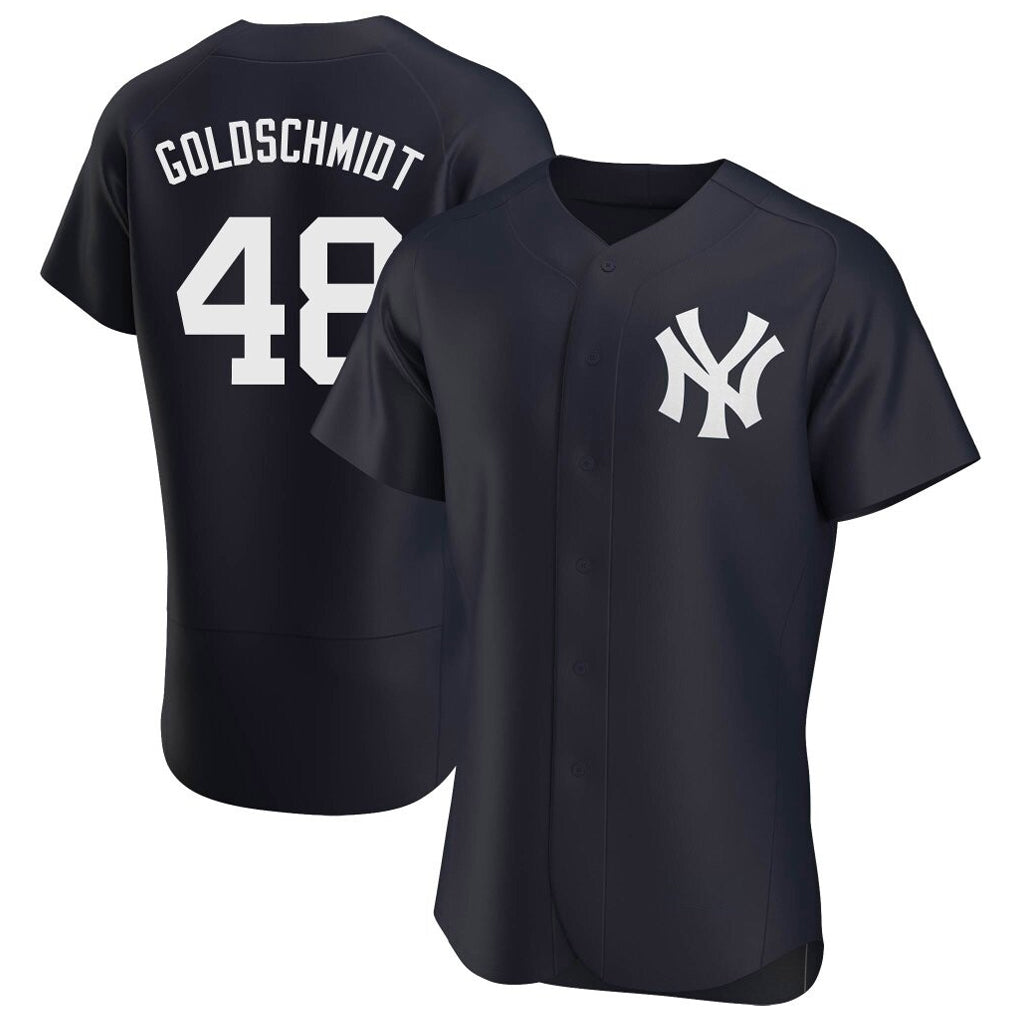 NY.Yankees #48 Paul Goldschmidt Player Navy Limited Elite Home Hdoa Stitched Jerseys
