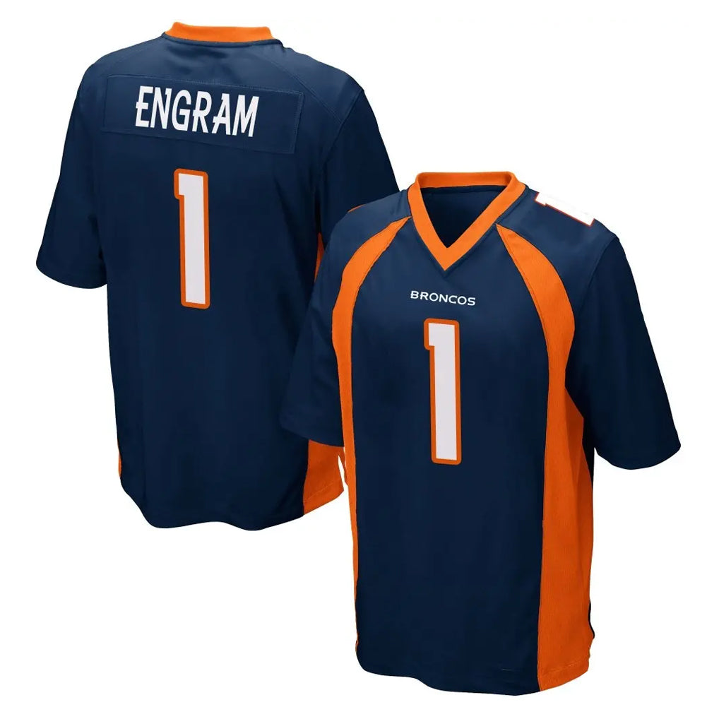 D.Broncos #1 Evan Engram Player Navy Game Hdoa Stitched Jerseys