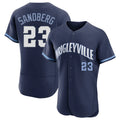 C.Cubs #23 Ryne Sandberg Player Navy City Connect Limited Elite Home Hdoa Stitched Jerseys