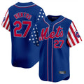 NY.Mets #27 Mark Vientos Player Royal 2025 Independence Day Vapor Premier Limited  Hdoa Stitched Jerseys
