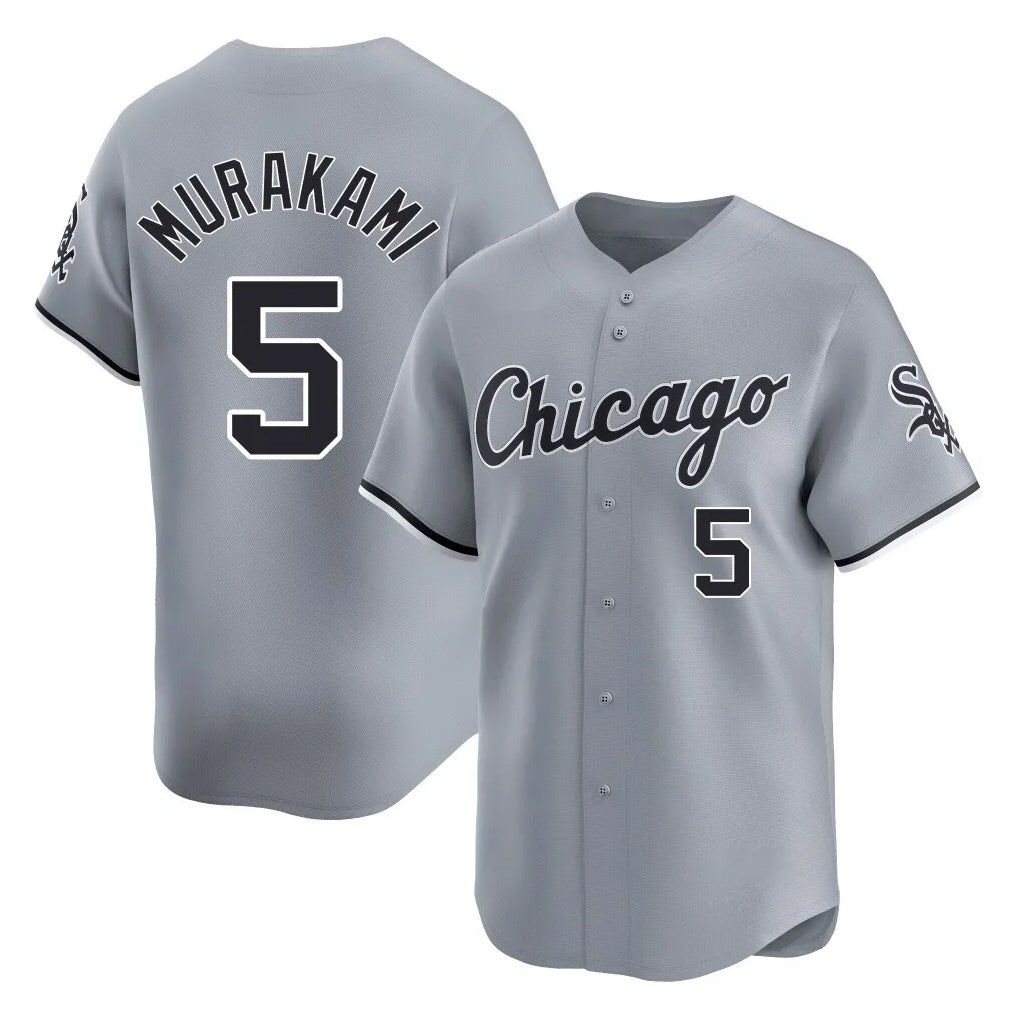 C.White Sox #5 Munetaka Murakami Player Gray Road Limited Home Hdoa Stitched Jerseys