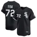 C.White Sox #72 Carlton Fisk Player Black Limited Home Hdoa Stitched Jerseys
