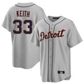 D.Tigers #33 Colt Keith Player Gray Home Game Hdoa Stitched Jerseys