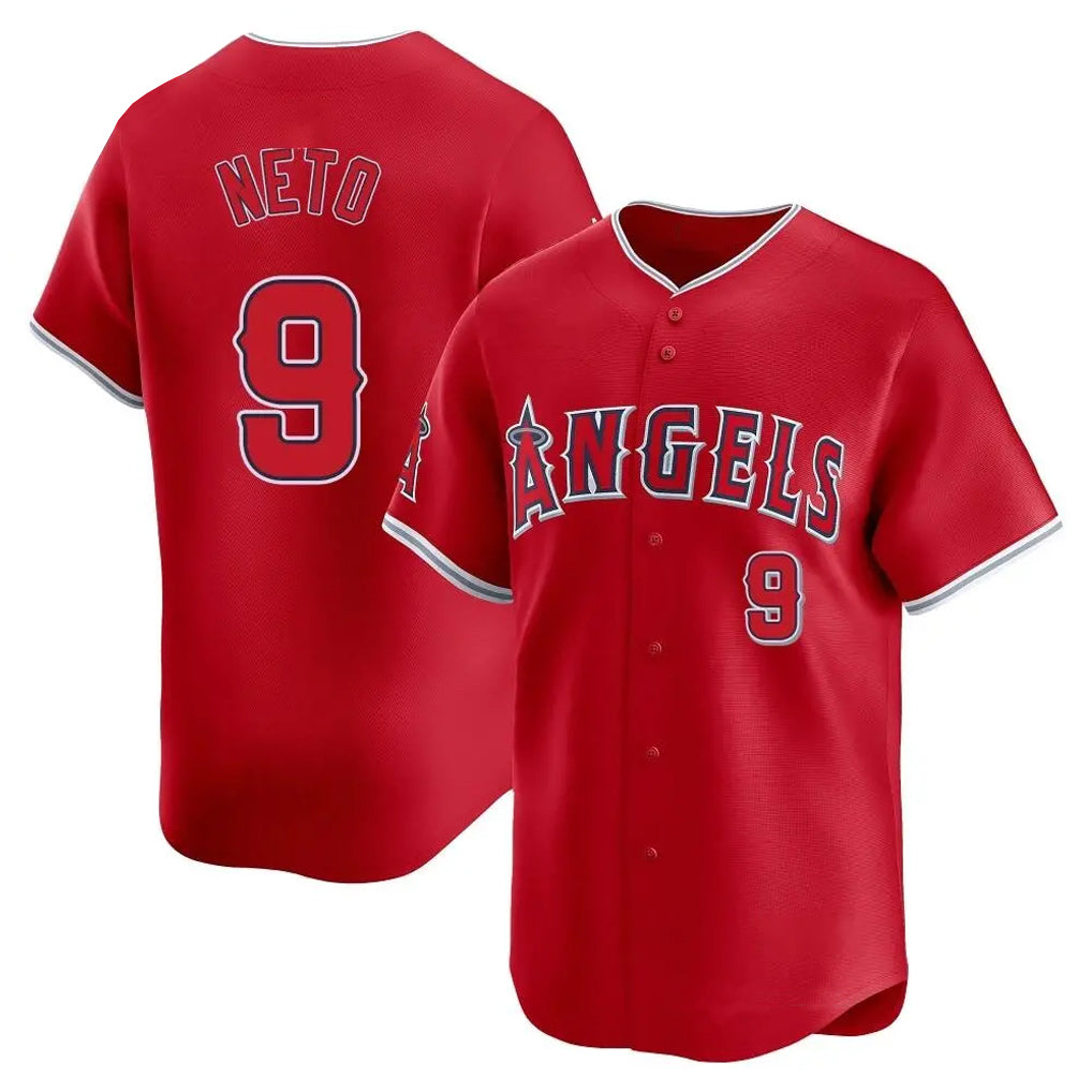 LA.Angels #9 Zach Neto Player Red Home Limited Hdoa Stitched Jerseys
