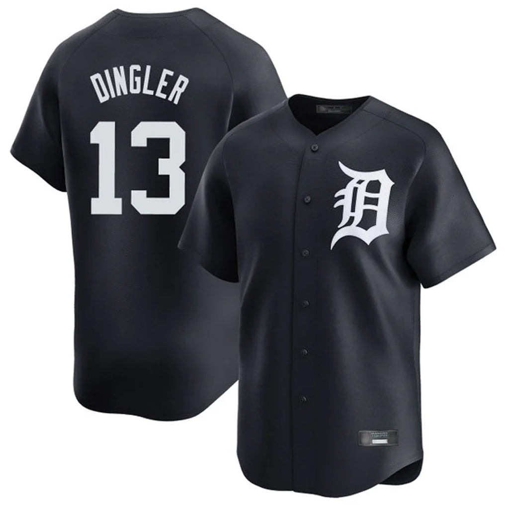 D.Tigers #13 Dillon Dingler Player Navy Home Limited Game Hdoa Stitched Jerseys