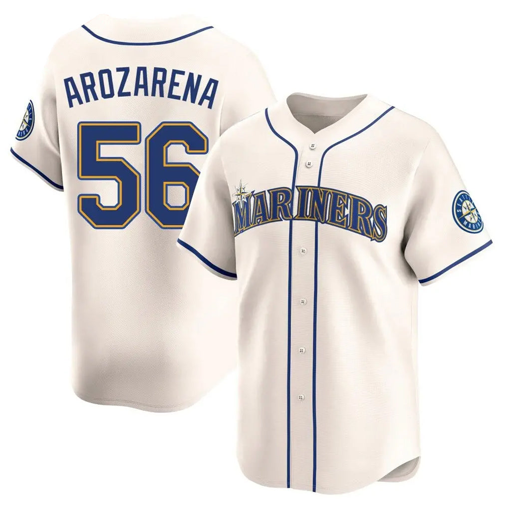 S.Mariners #56 Randy Arozarena Player Cream Home Limited Hdoa Stitched Jerseys