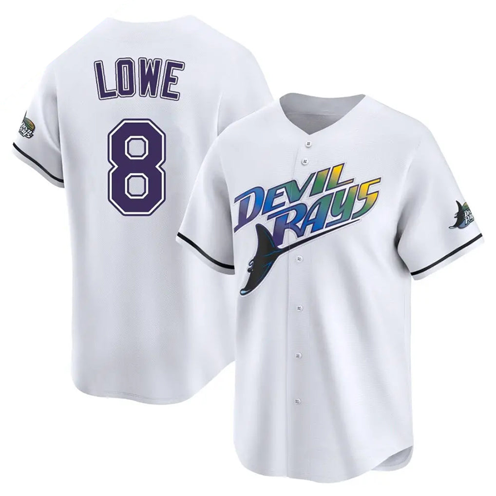 T.Bay Rays #8 Brandon Lowe Player White City Connect Home Hdoa Stitched Jerseys