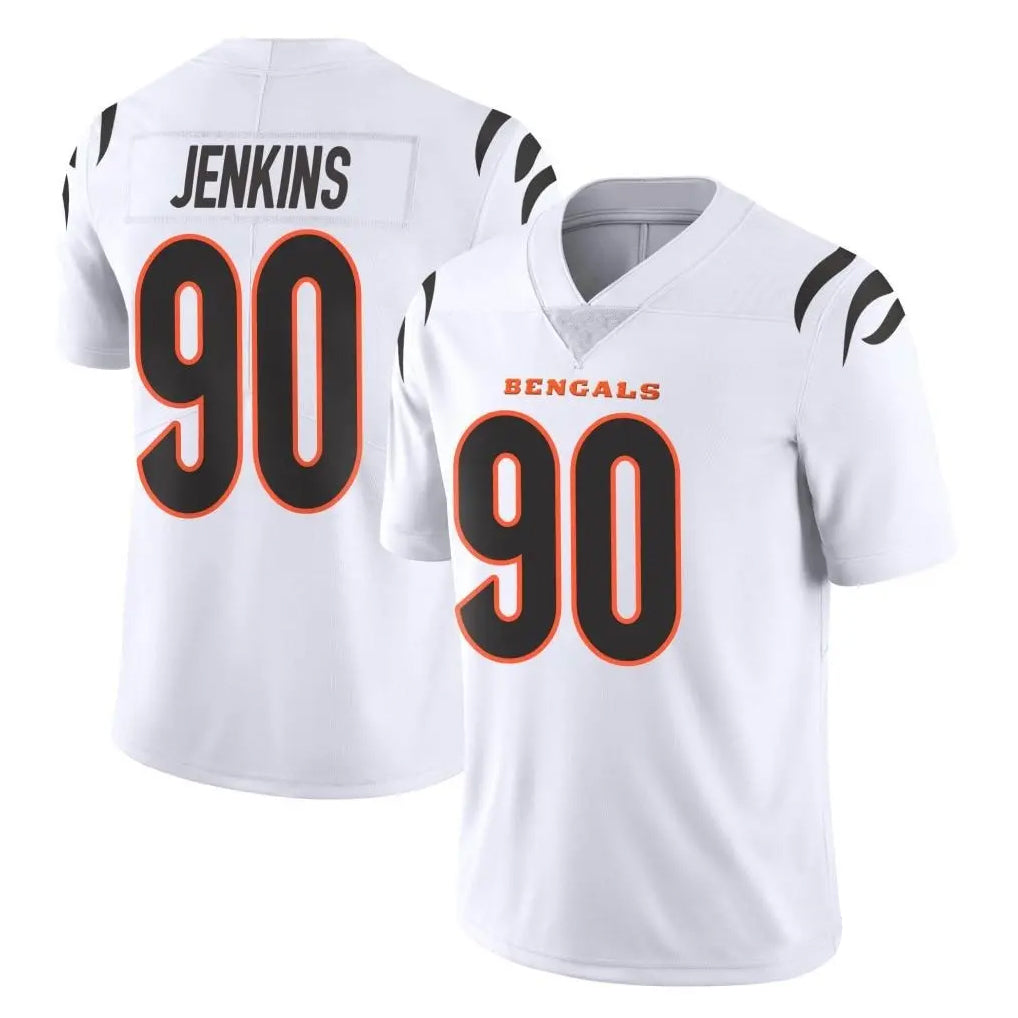 C.Bengals #90 Kris Jenkins Jr Player White Vapor Untouchable Limited Home Game Hdoa Stitched Jerseys