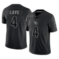 A.Cardinals #4 Jeremiyah Love Player Black RFLCTV Limited Home Game Hdoa Stitched Jerseys