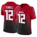 A.Falcons #12 Avieon Terrell Player Red Vapor F.U.S.E. Limited Hdoa Stitched Jerseys