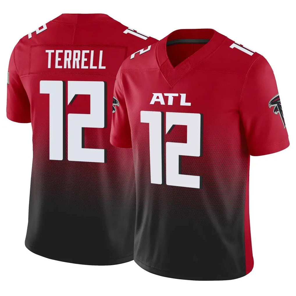 A.Falcons #12 Avieon Terrell Player Red Vapor F.U.S.E. Limited Hdoa Stitched Jerseys